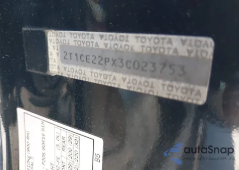 2003 Toyota Camry Solara Se from USA, damaged, VIN 2T1CE22PX3C023753